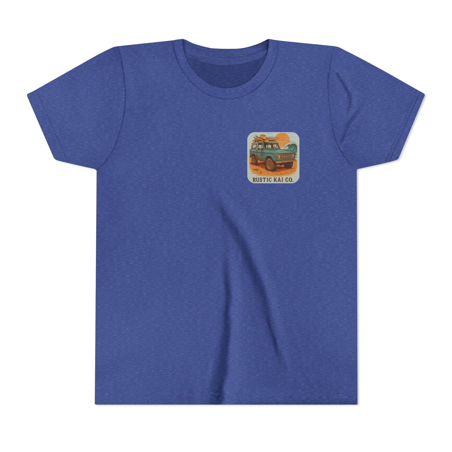 Bronco Babe Youth Tee, Vintage Car Design, Salty Days Cute Shirt, Summer Apparel, Gift for Adventure-Loving Kids