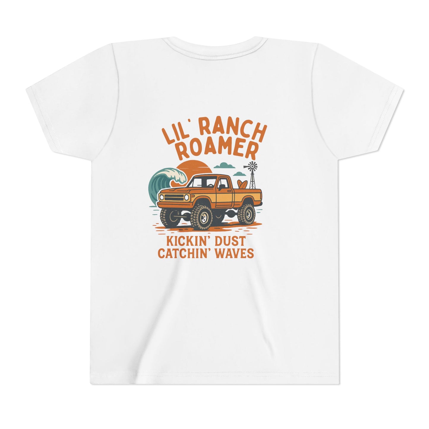 Lil Ranch Roamer Youth Tee Fun Retro Kids T-Shirt, Beachwear, Summer Gift, Outdoor Adventure Clothing, Casual Everyday Wear