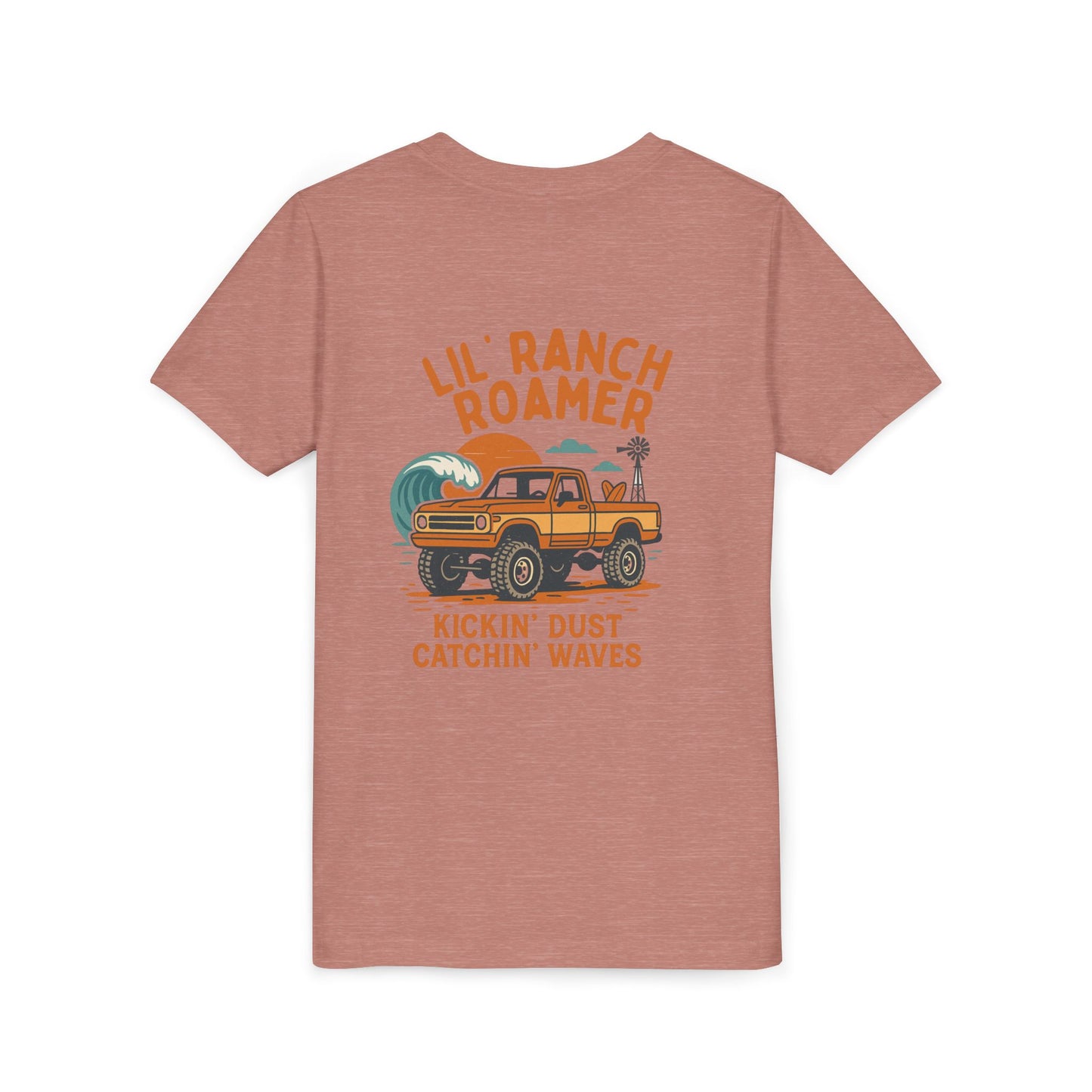 Lil Ranch Roamer Youth Tee Fun Retro Kids T-Shirt, Beachwear, Summer Gift, Outdoor Adventure Clothing, Casual Everyday Wear