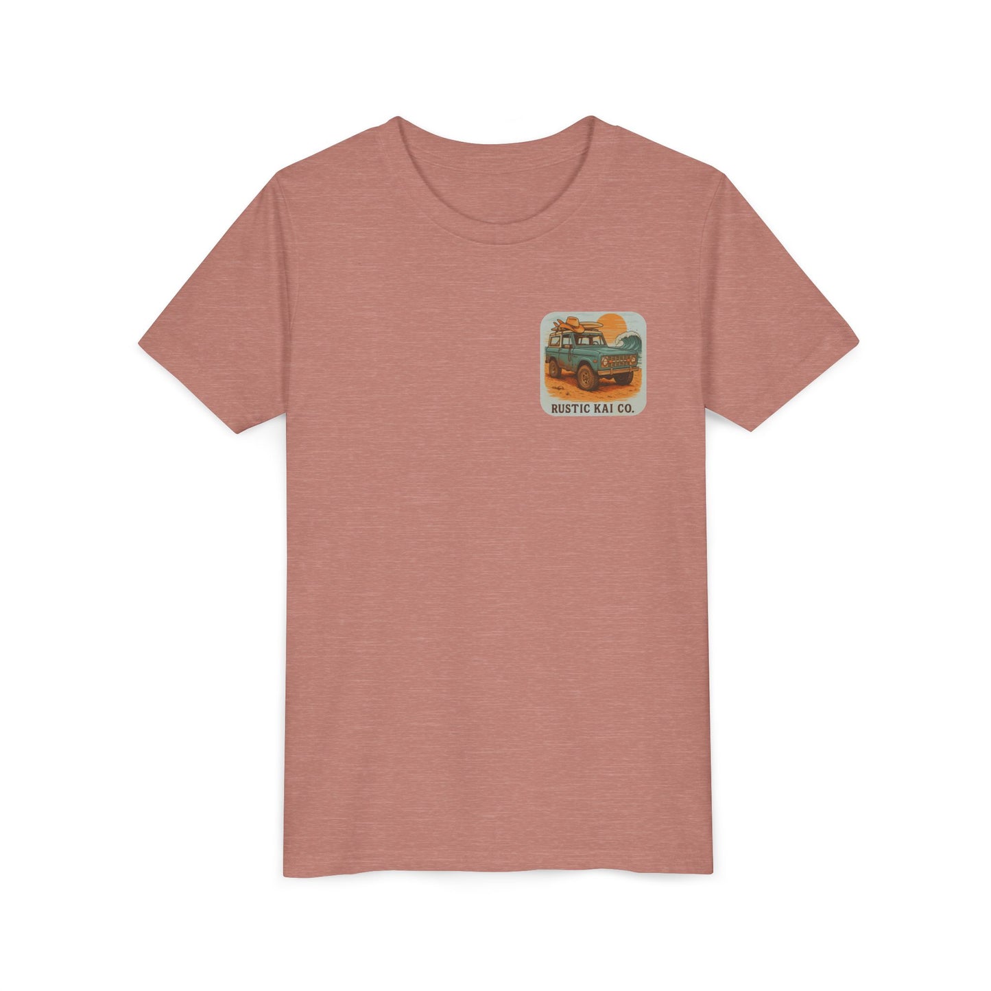 Bronco Babe Youth Tee, Vintage Car Design, Salty Days Cute Shirt, Summer Apparel, Gift for Adventure-Loving Kids
