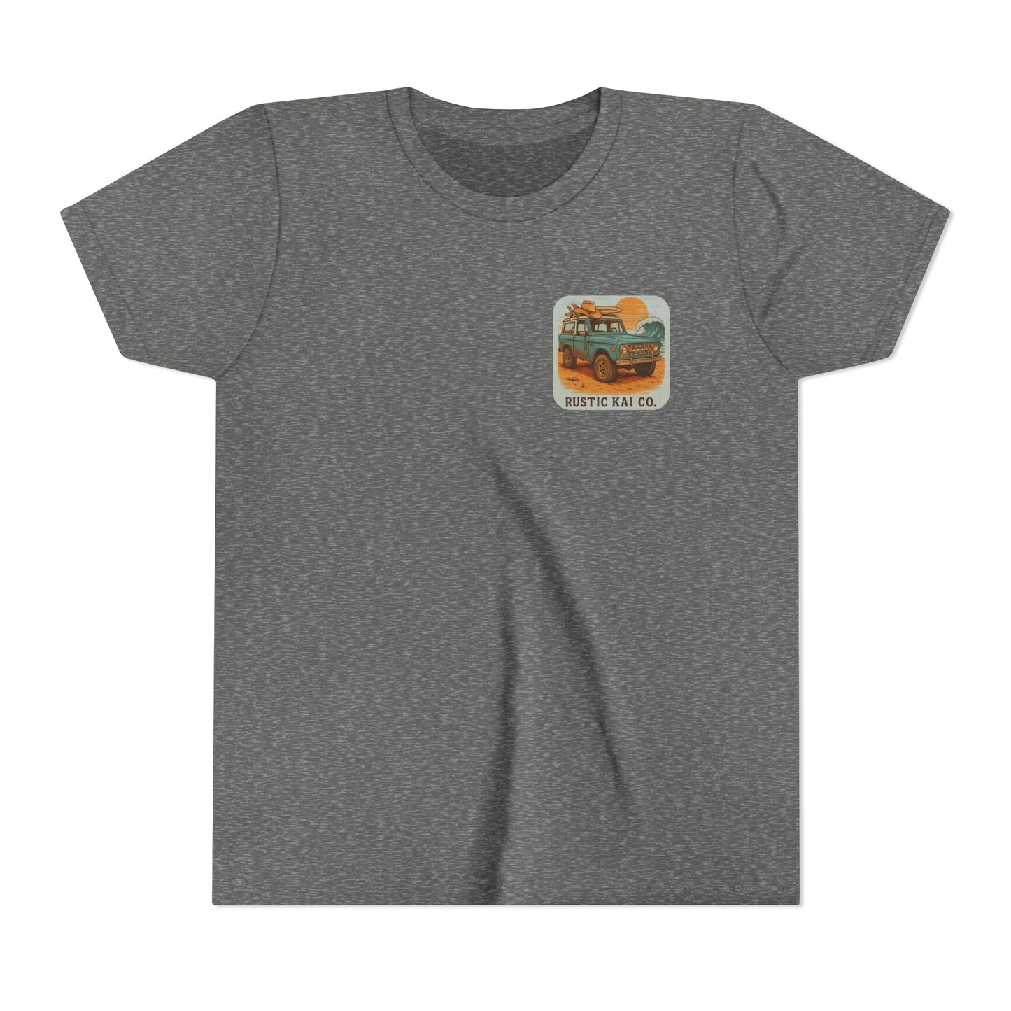 Bronco Babe Youth Tee, Vintage Car Design, Salty Days Cute Shirt, Summer Apparel, Gift for Adventure-Loving Kids