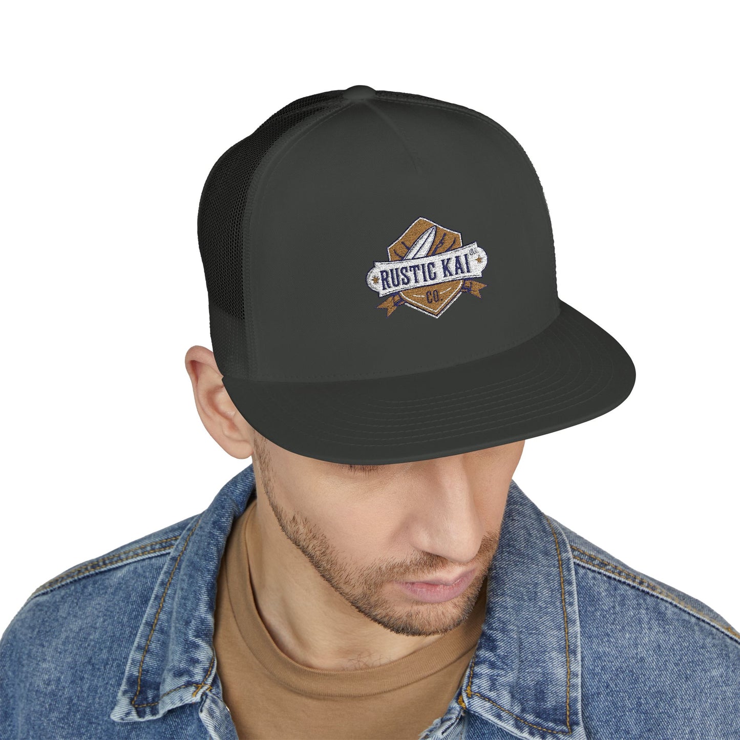 5 Panel Trucker Cap (Embroidery)