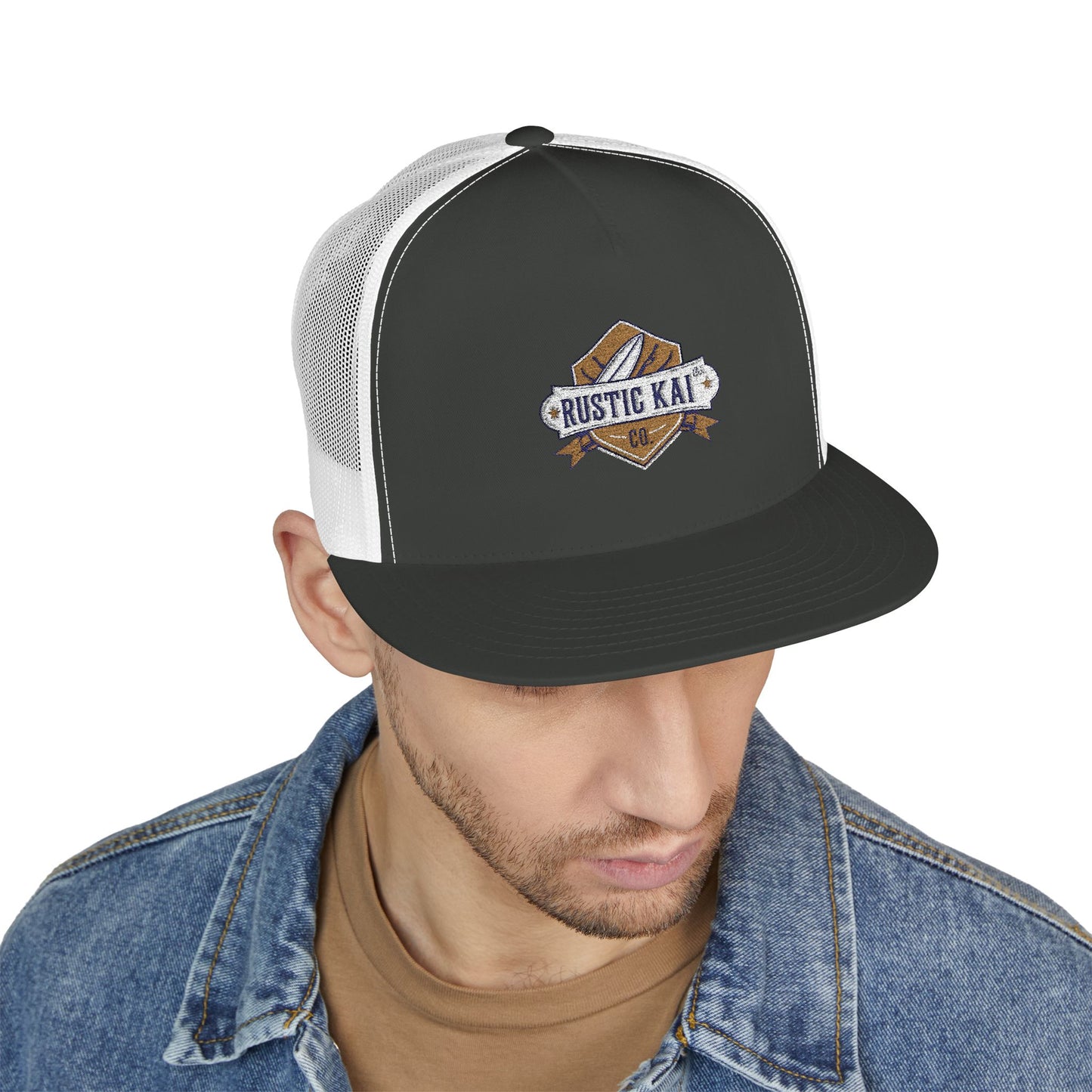 5 Panel Trucker Cap (Embroidery)