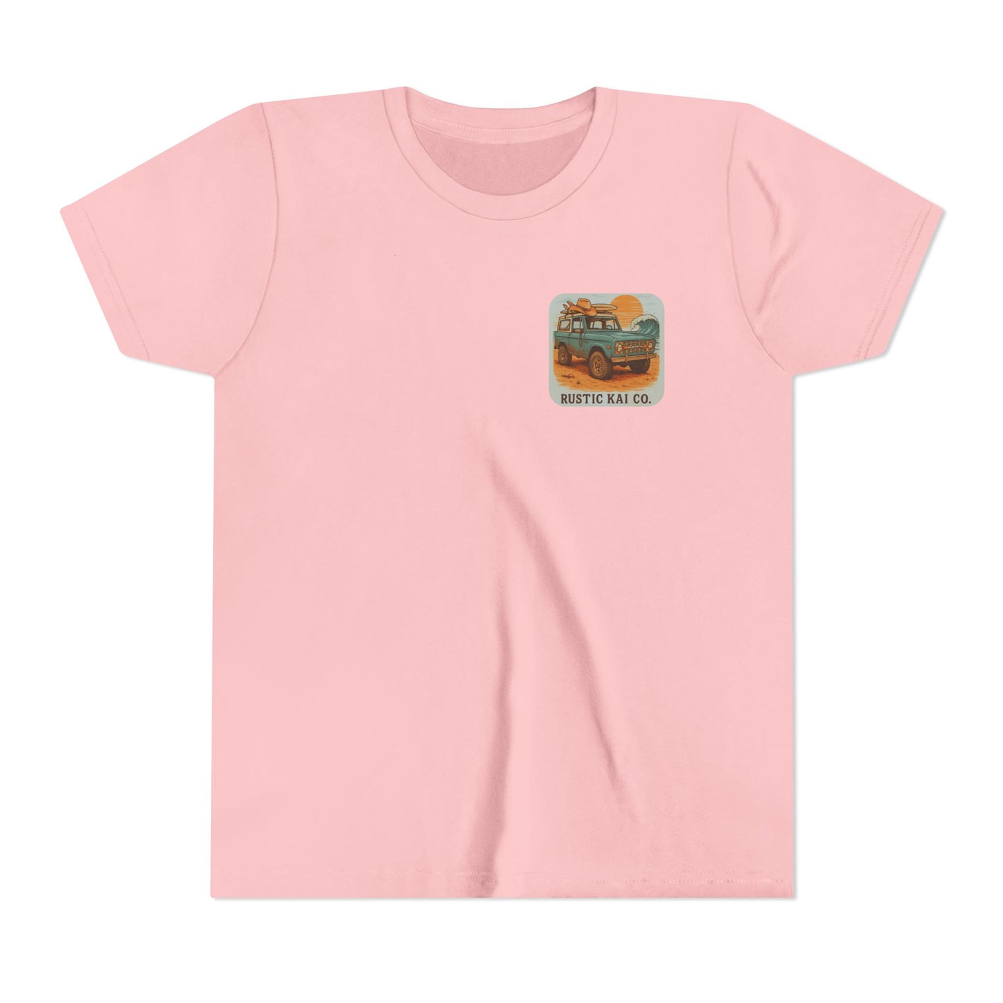 Bronco Babe Youth Tee, Vintage Car Design, Salty Days Cute Shirt, Summer Apparel, Gift for Adventure-Loving Kids