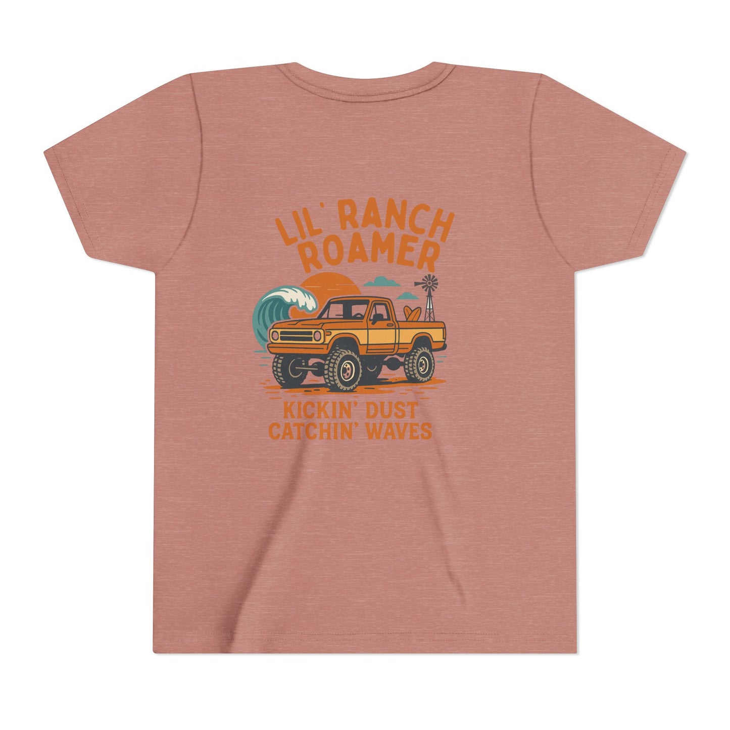 Lil Ranch Roamer Youth Tee Fun Retro Kids T-Shirt, Beachwear, Summer Gift, Outdoor Adventure Clothing, Casual Everyday Wear