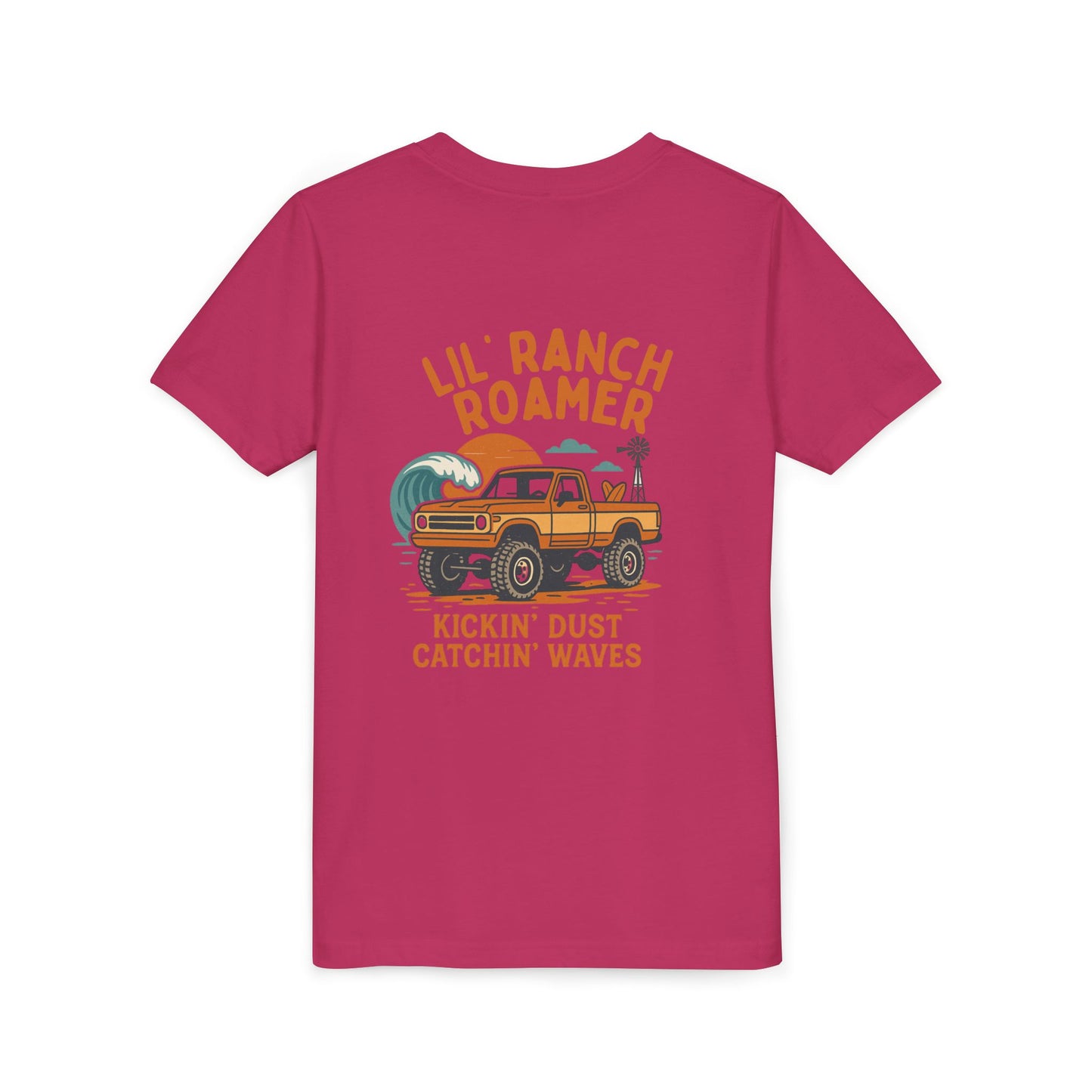 Lil Ranch Roamer Youth Tee Fun Retro Kids T-Shirt, Beachwear, Summer Gift, Outdoor Adventure Clothing, Casual Everyday Wear