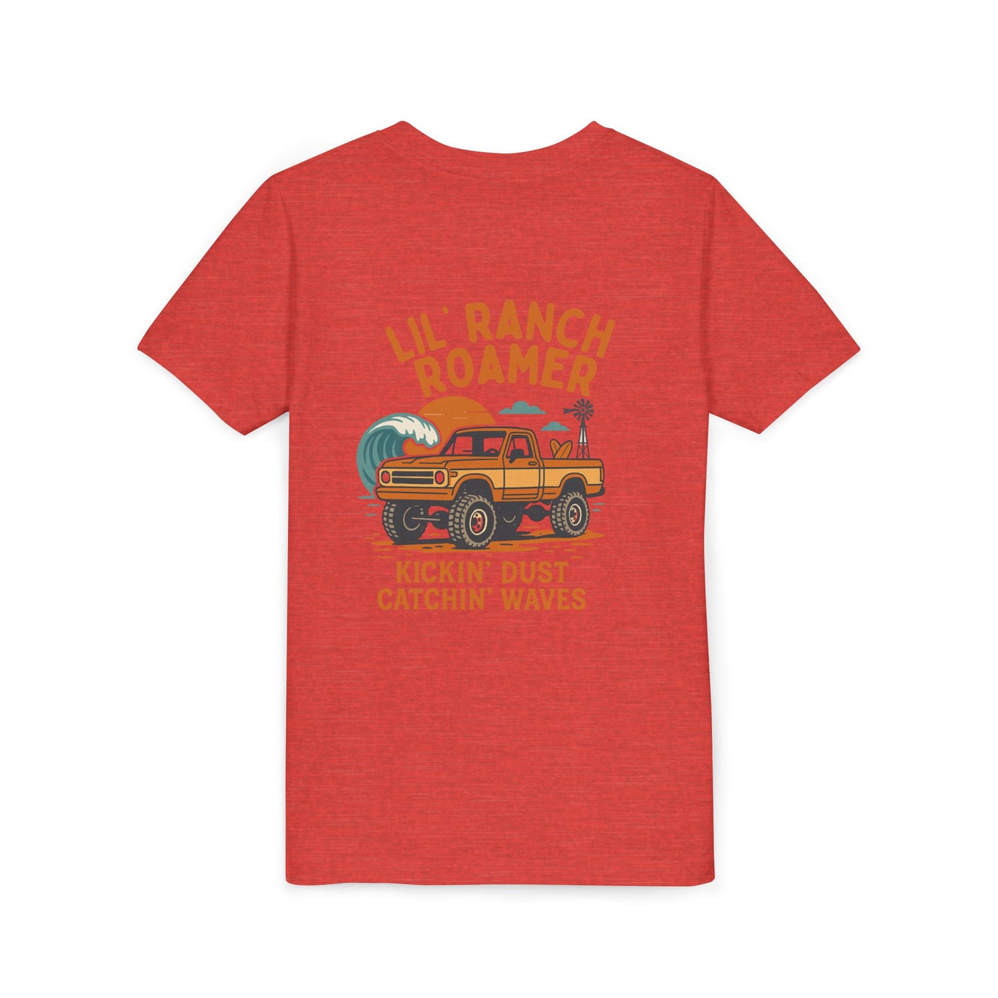 Lil Ranch Roamer Youth Tee Fun Retro Kids T-Shirt, Beachwear, Summer Gift, Outdoor Adventure Clothing, Casual Everyday Wear
