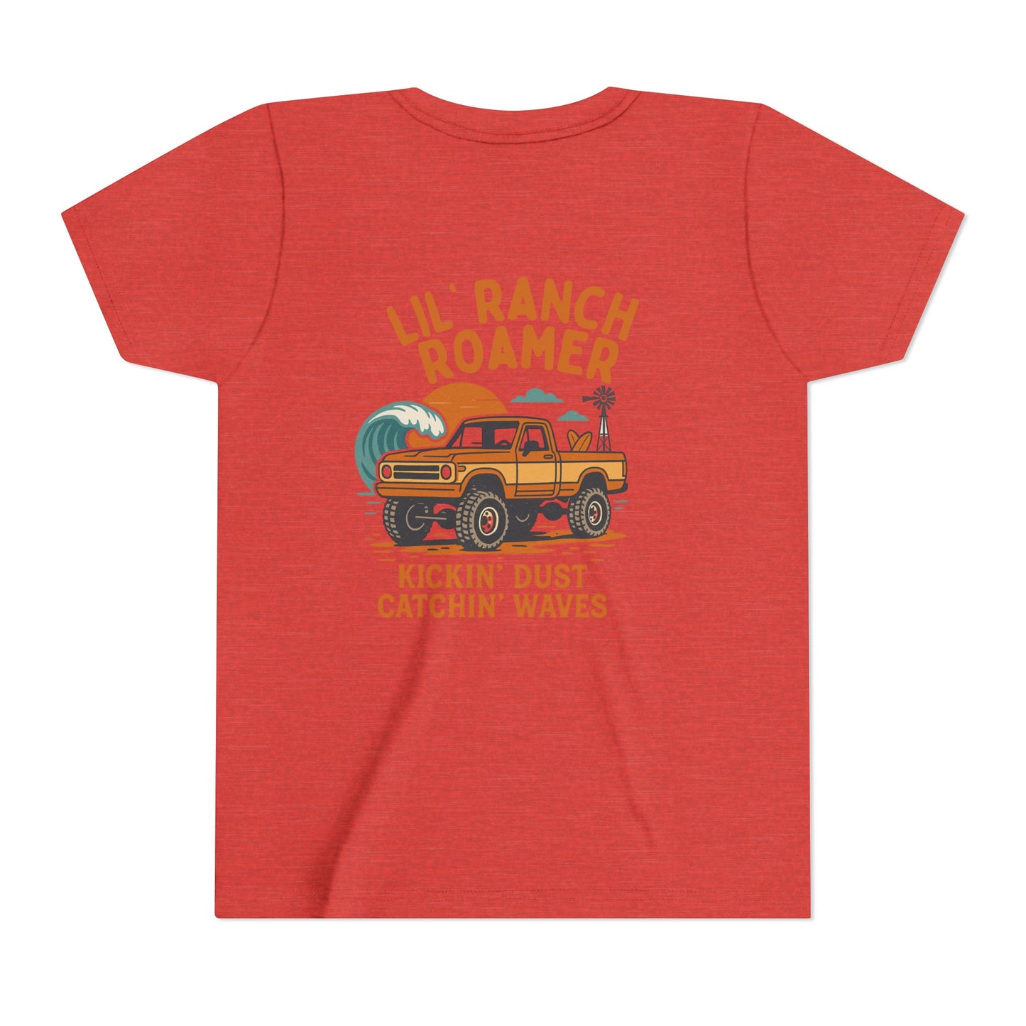 Lil Ranch Roamer Youth Tee Fun Retro Kids T-Shirt, Beachwear, Summer Gift, Outdoor Adventure Clothing, Casual Everyday Wear
