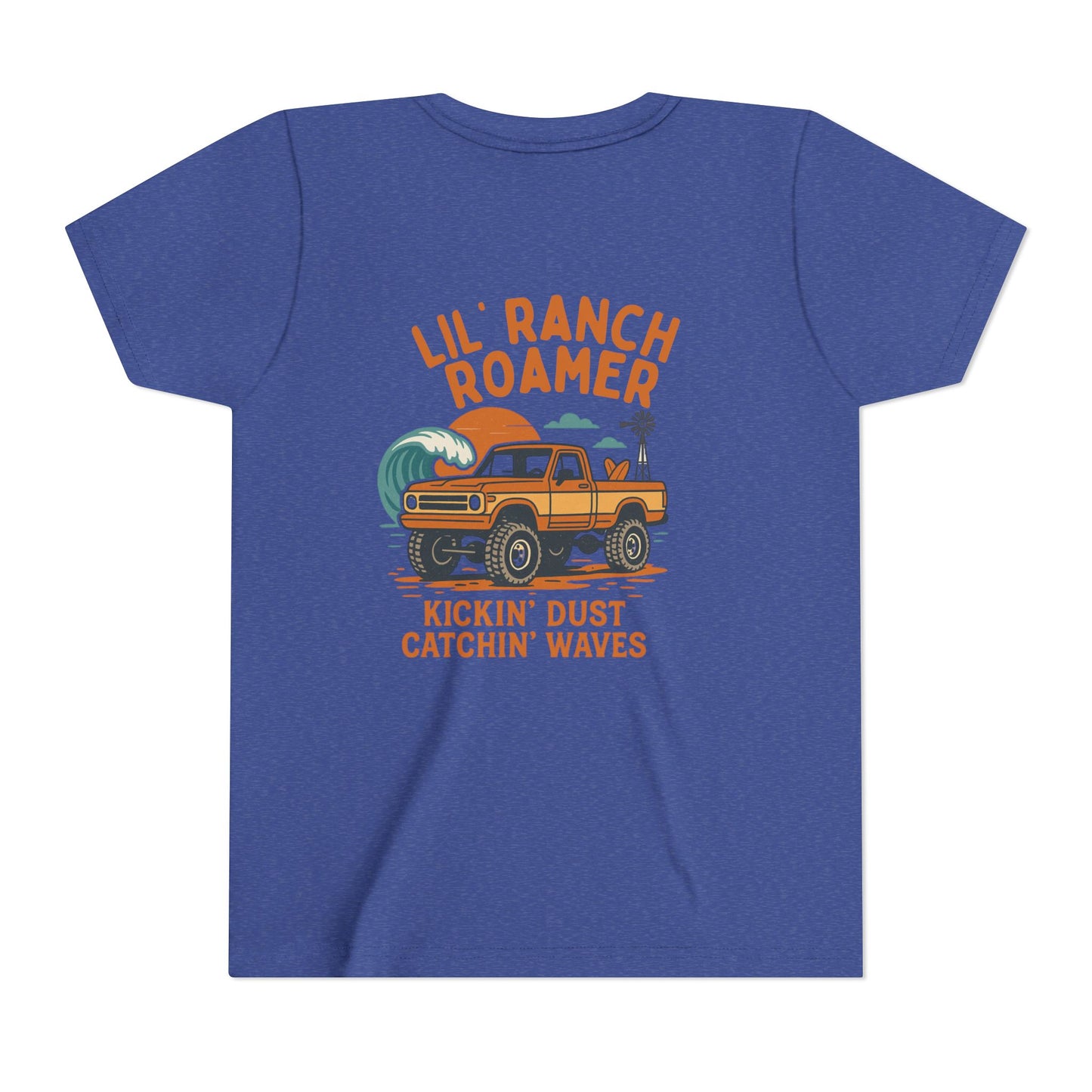 Lil Ranch Roamer Youth Tee Fun Retro Kids T-Shirt, Beachwear, Summer Gift, Outdoor Adventure Clothing, Casual Everyday Wear