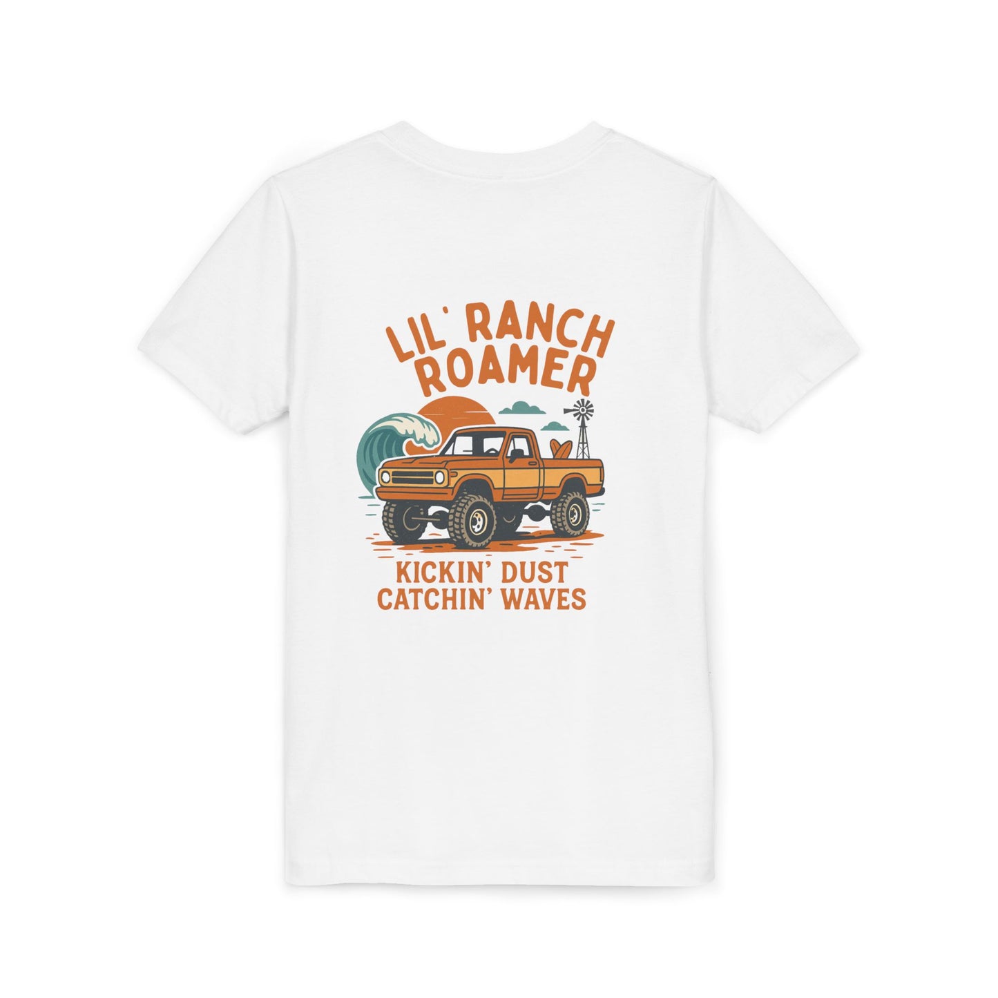 Lil Ranch Roamer Youth Tee Fun Retro Kids T-Shirt, Beachwear, Summer Gift, Outdoor Adventure Clothing, Casual Everyday Wear