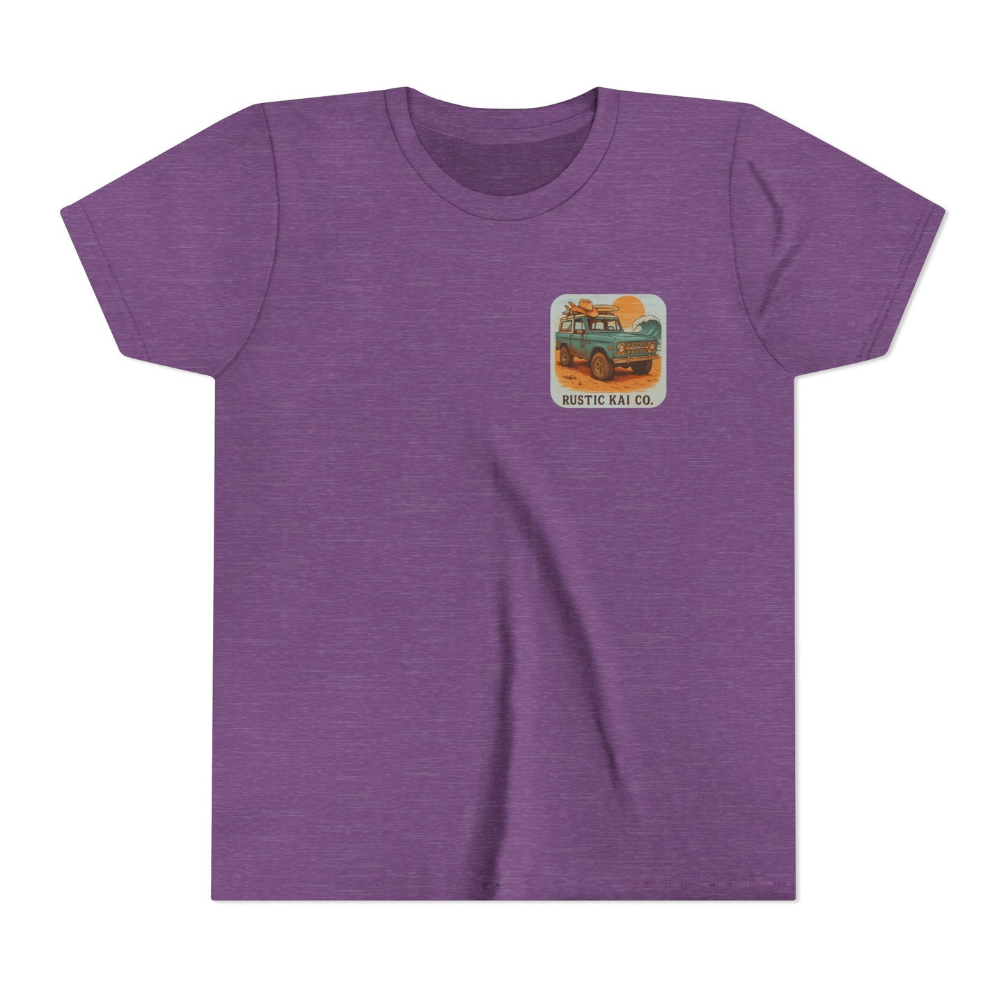 Bronco Babe Youth Tee, Vintage Car Design, Salty Days Cute Shirt, Summer Apparel, Gift for Adventure-Loving Kids