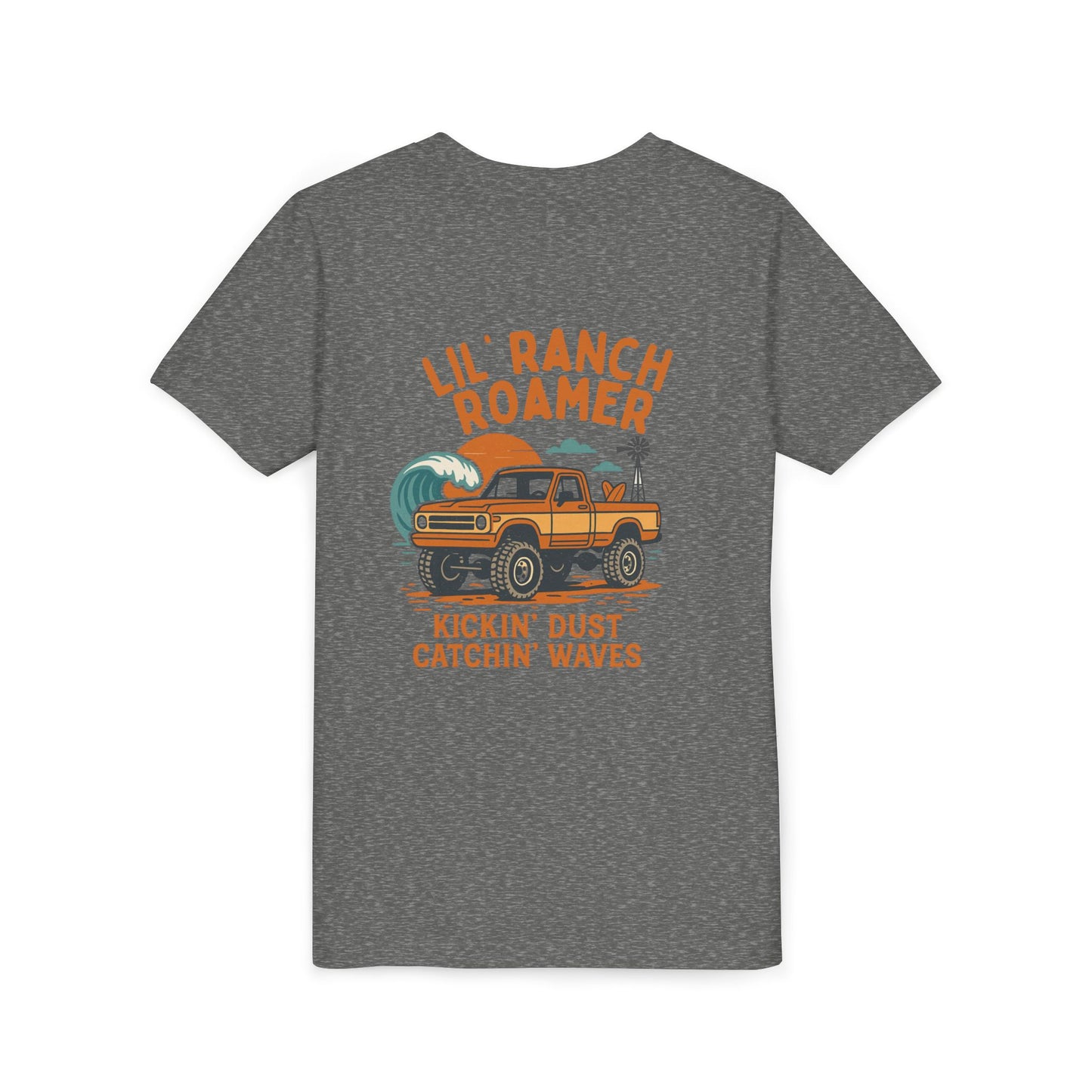 Lil Ranch Roamer Youth Tee Fun Retro Kids T-Shirt, Beachwear, Summer Gift, Outdoor Adventure Clothing, Casual Everyday Wear