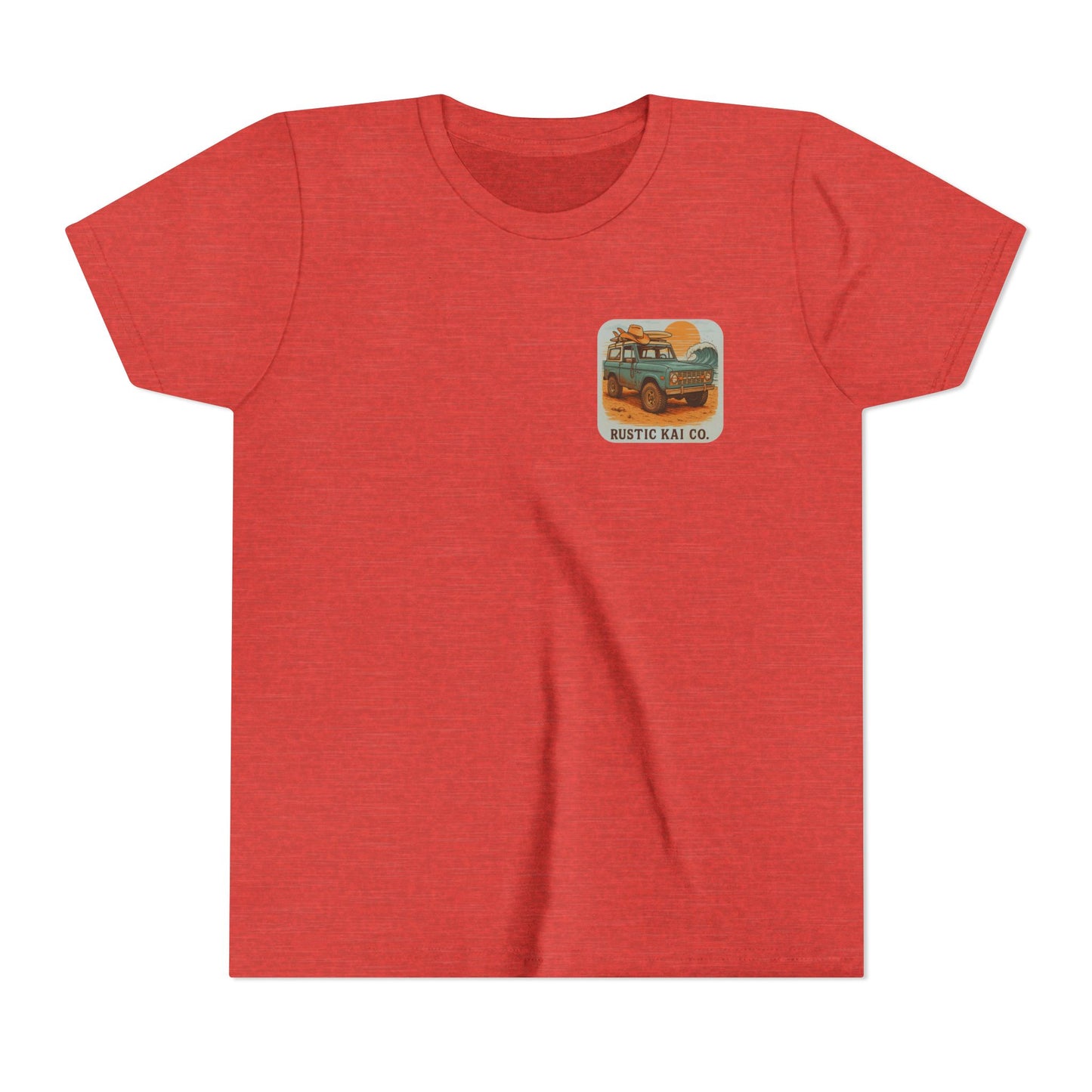 Bronco Babe Youth Tee, Vintage Car Design, Salty Days Cute Shirt, Summer Apparel, Gift for Adventure-Loving Kids