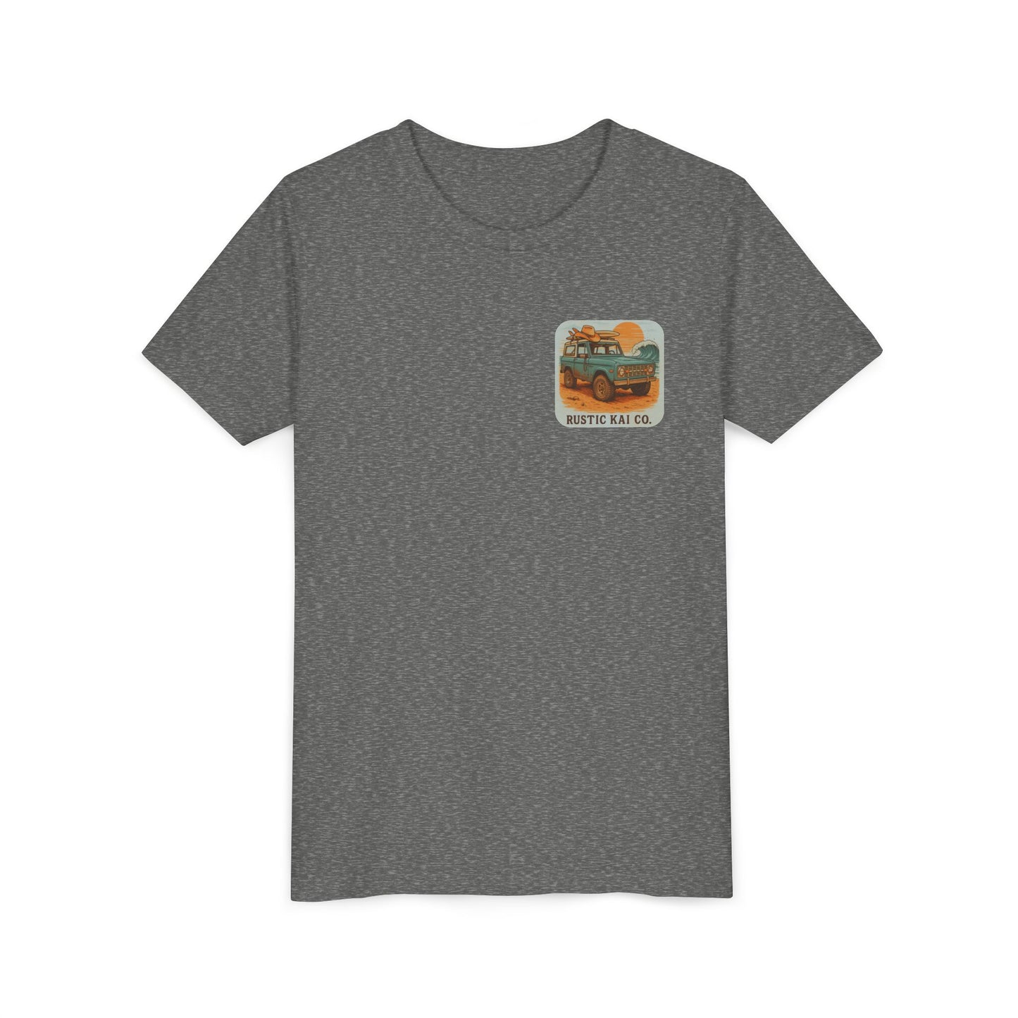 Bronco Babe Youth Tee, Vintage Car Design, Salty Days Cute Shirt, Summer Apparel, Gift for Adventure-Loving Kids