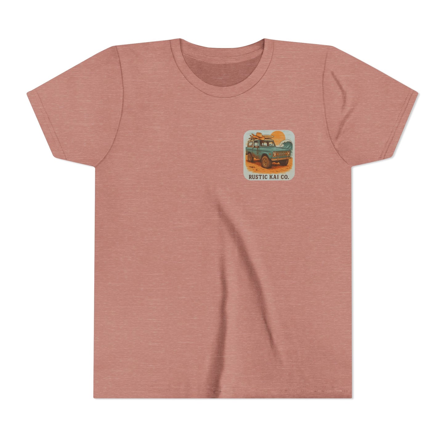 Bronco Babe Youth Tee, Vintage Car Design, Salty Days Cute Shirt, Summer Apparel, Gift for Adventure-Loving Kids