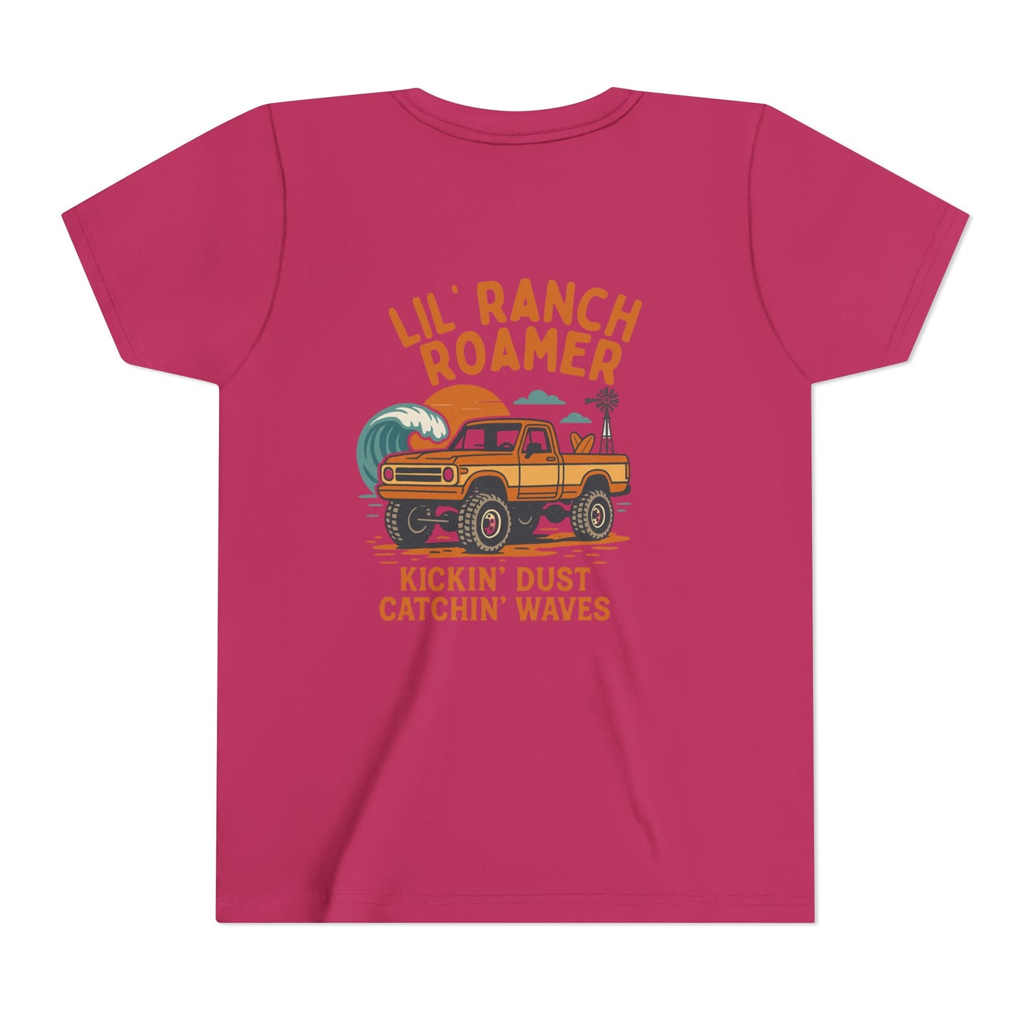Lil Ranch Roamer Youth Tee Fun Retro Kids T-Shirt, Beachwear, Summer Gift, Outdoor Adventure Clothing, Casual Everyday Wear