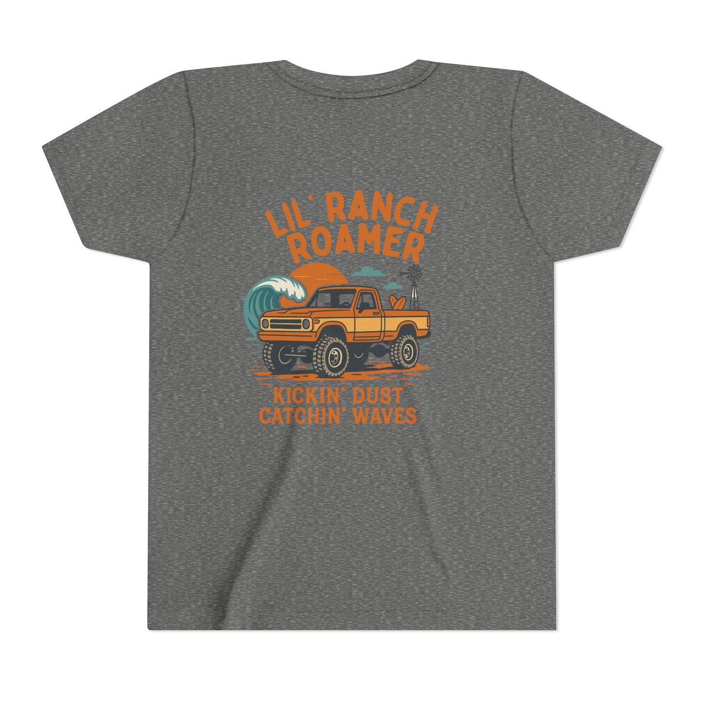Lil Ranch Roamer Youth Tee  Fun Retro Kids T-Shirt, Beachwear, Summer Gift, Outdoor Adventure Clothing, Casual Everyday Wear